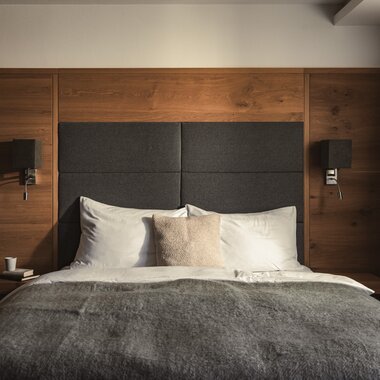 Schlafzimmer im Appartement im Sunnsait | © Karin Pasterer