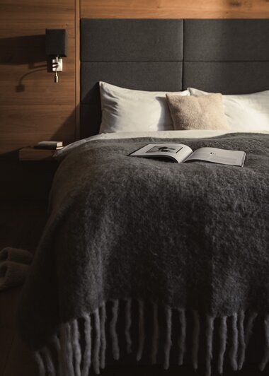 Schlafzimmer im Appartement im Sunnsait | © Karin Pasterer