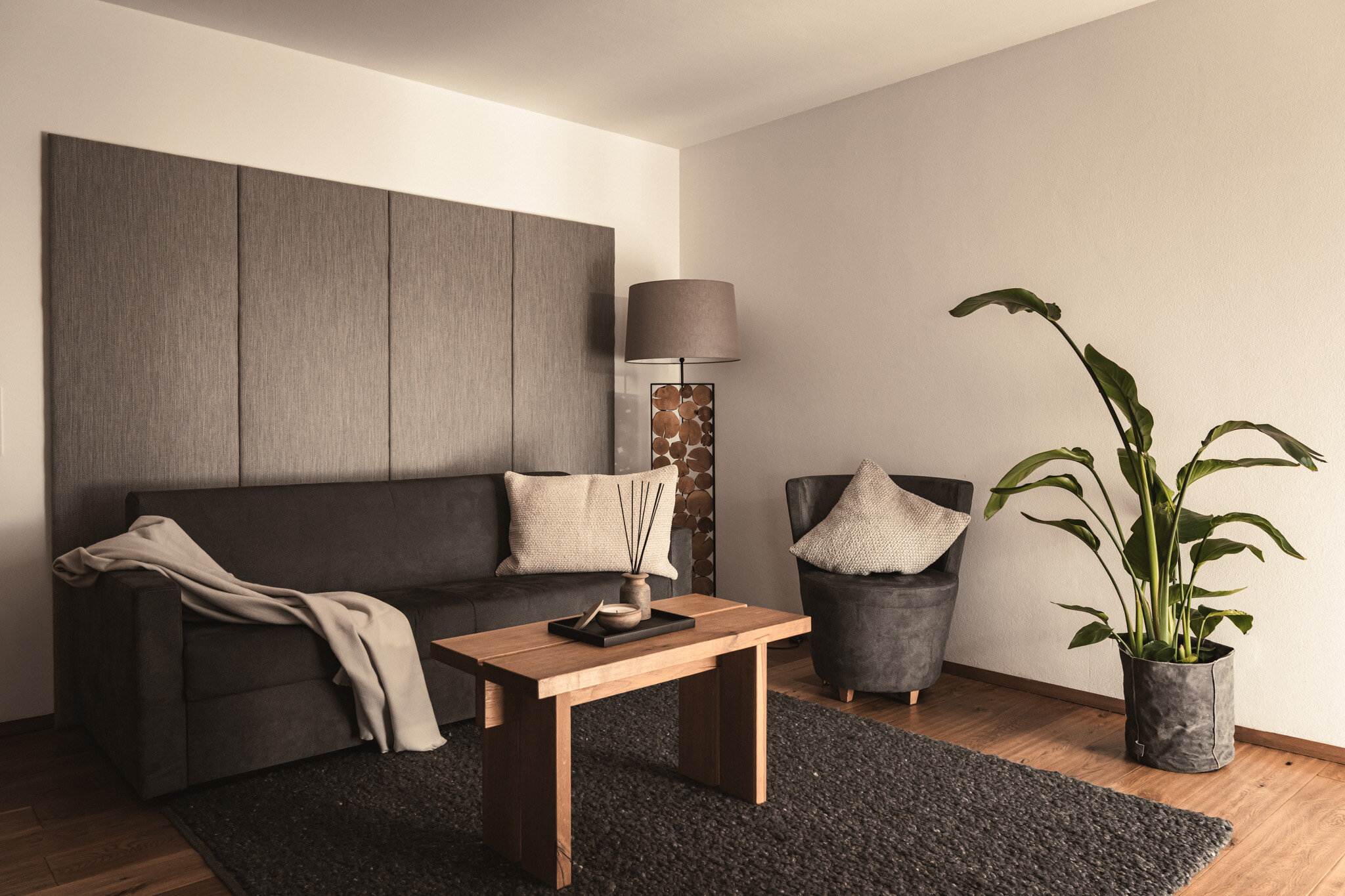 Wohnzimmer im Appartement im Sunnsait | © Karin Pasterer